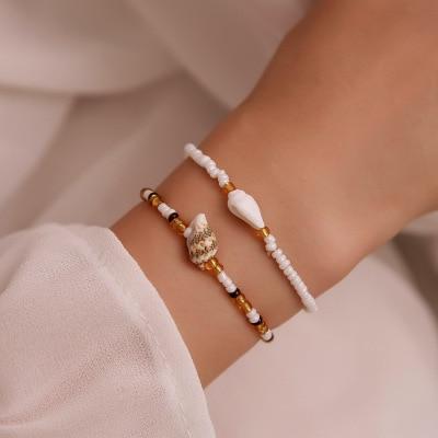 Women Stars Moon Beaded Bracelet